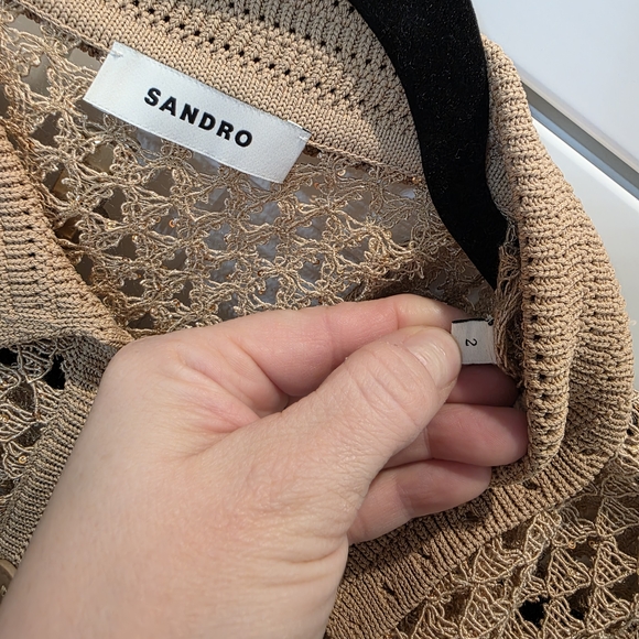 Sandro Open-knit Top - Picture 6 of 7